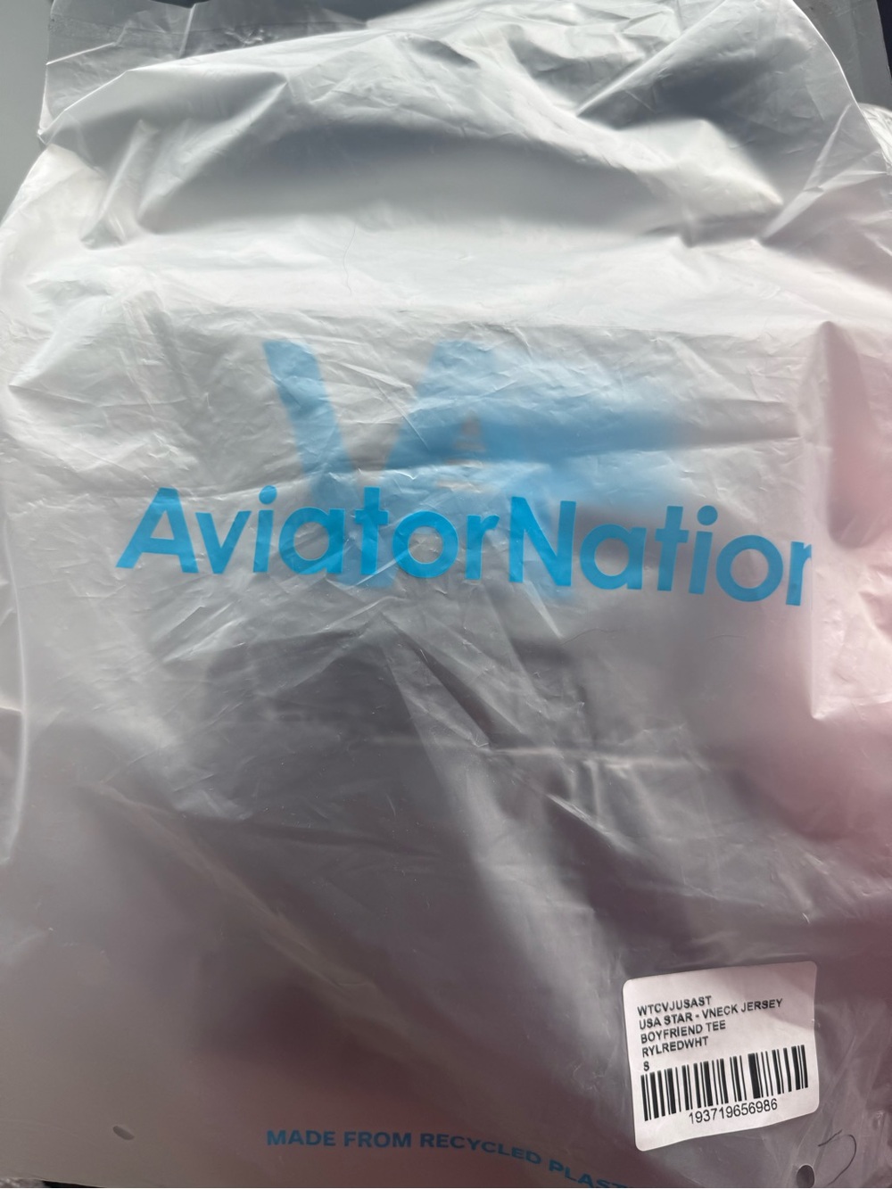 Aviator Nation USA Graphic V‑Neck Tee- NWT Small - Picture 5 of 5